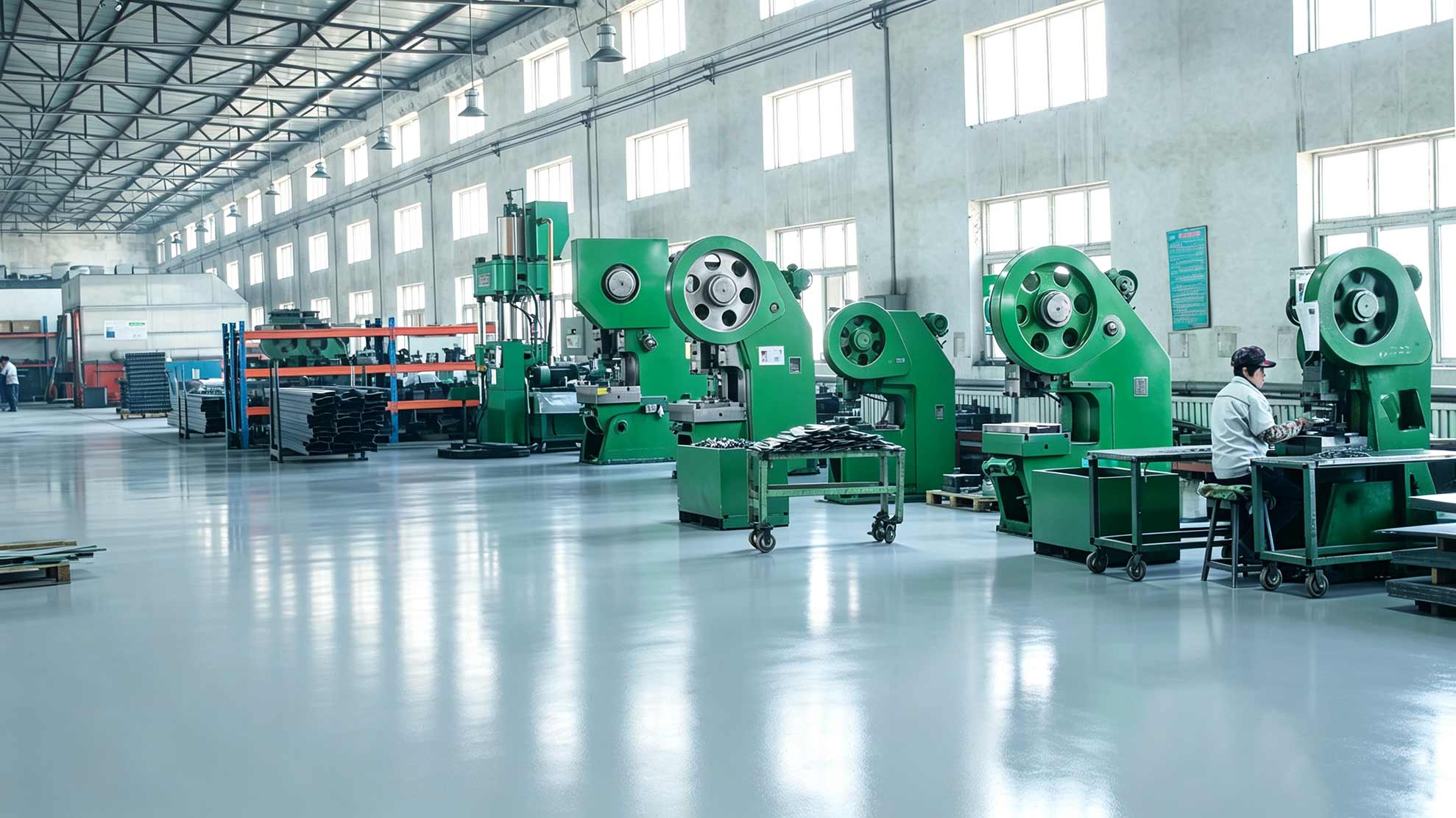We have a large-scale manufacturing plant